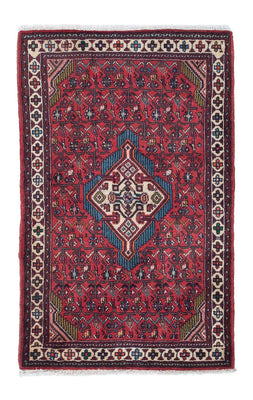 Tapis persan - Nomadic - 127 x 79 cm - rouge