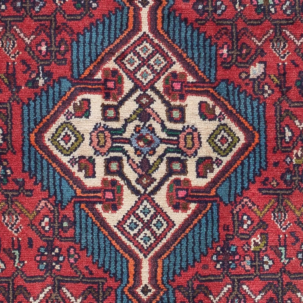Tapis persan - Nomadic - 127 x 79 cm - rouge