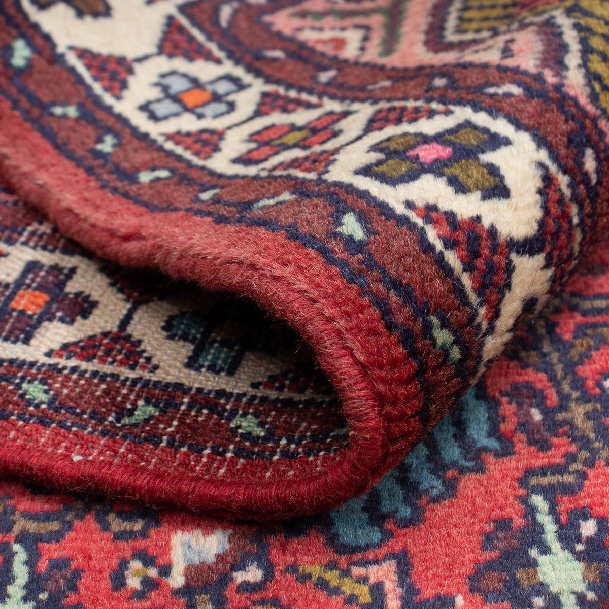 Tapis persan - Nomadic - 127 x 79 cm - rouge