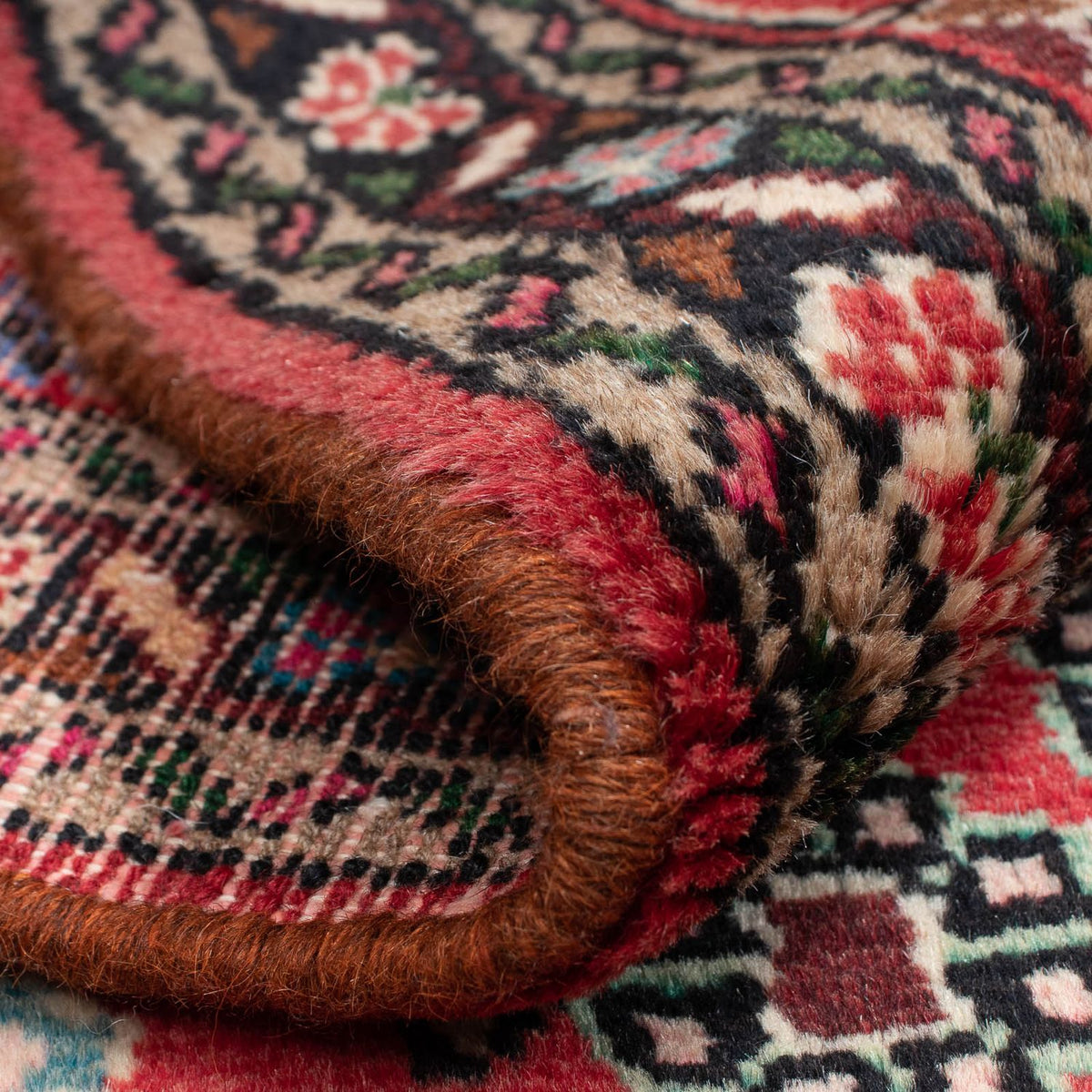 Tapis persan - Nomadic - 133 x 81 cm - rouge