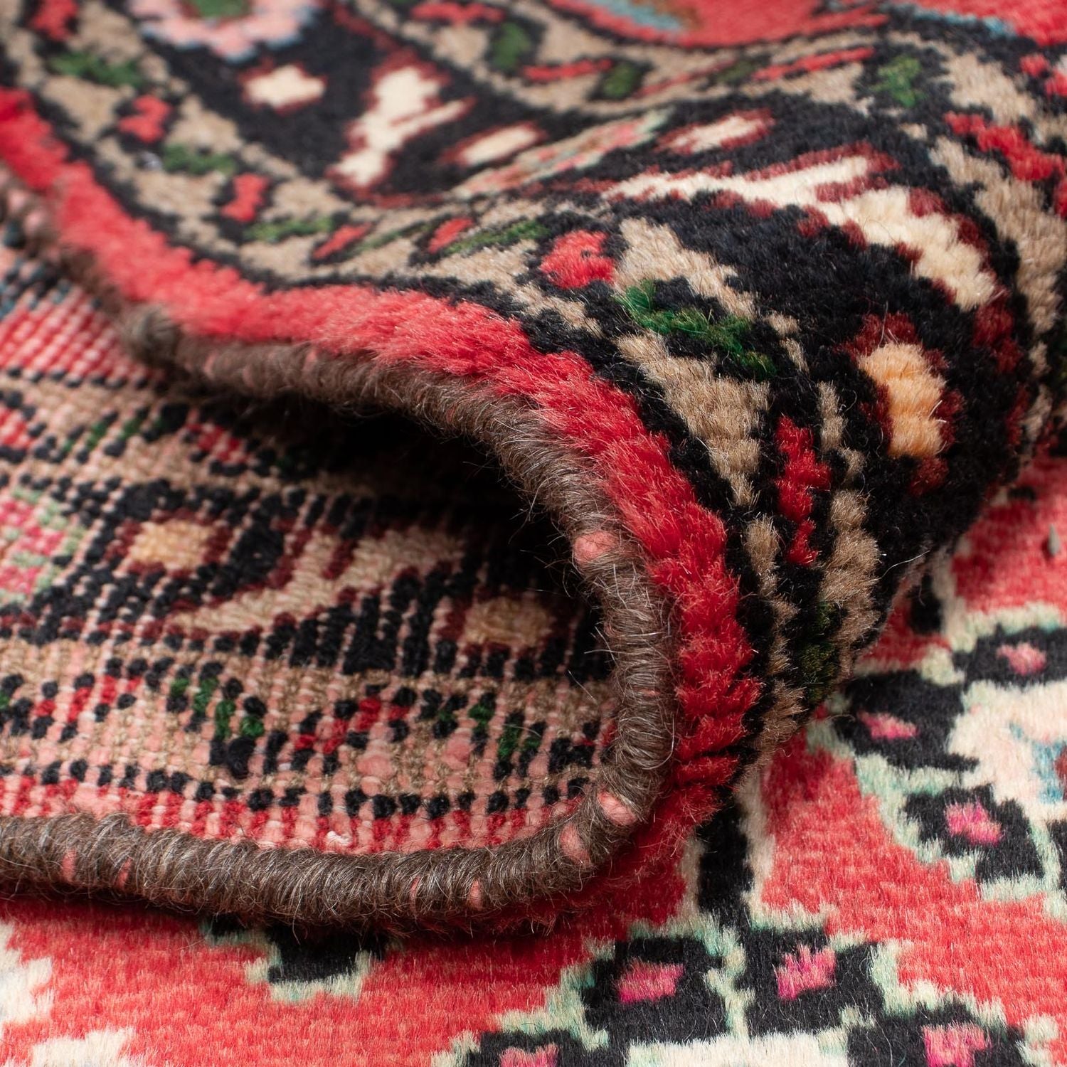 Tapis persan - Nomadic - 129 x 85 cm - rouge