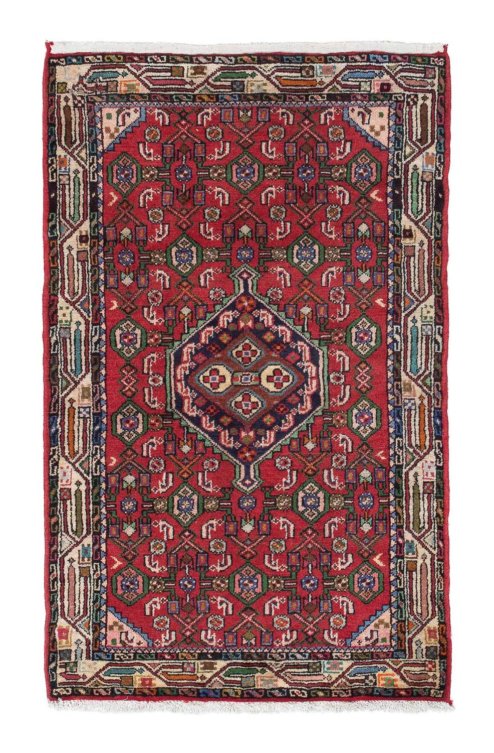 Tapis persan - Nomadic - 124 x 78 cm - rouge