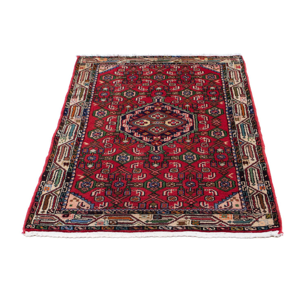 Tapis persan - Nomadic - 124 x 78 cm - rouge