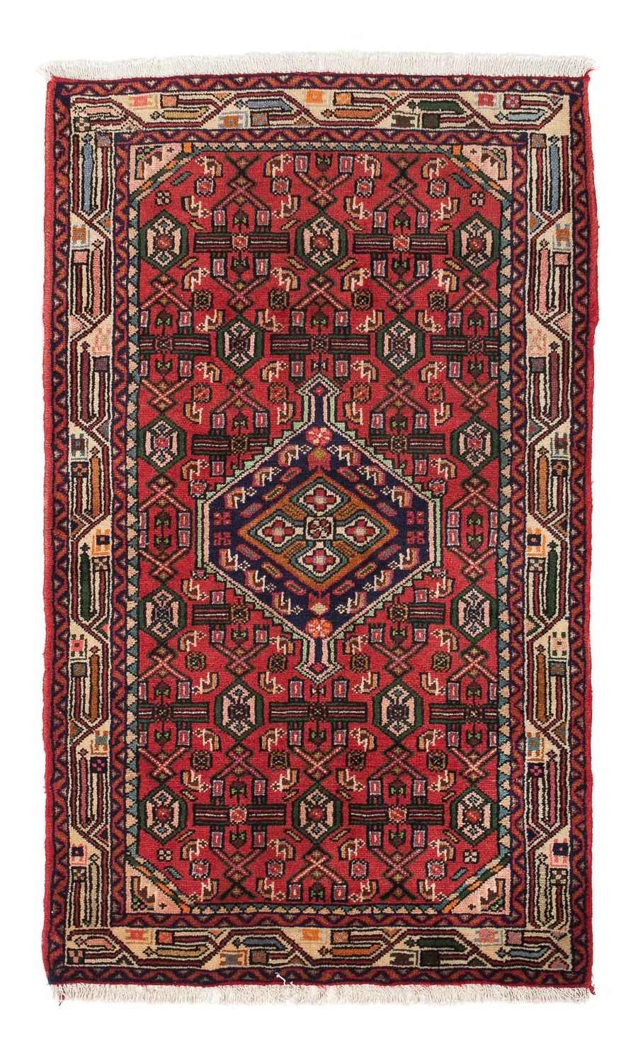 Tapis persan - Nomadic - 131 x 80 cm - rouge