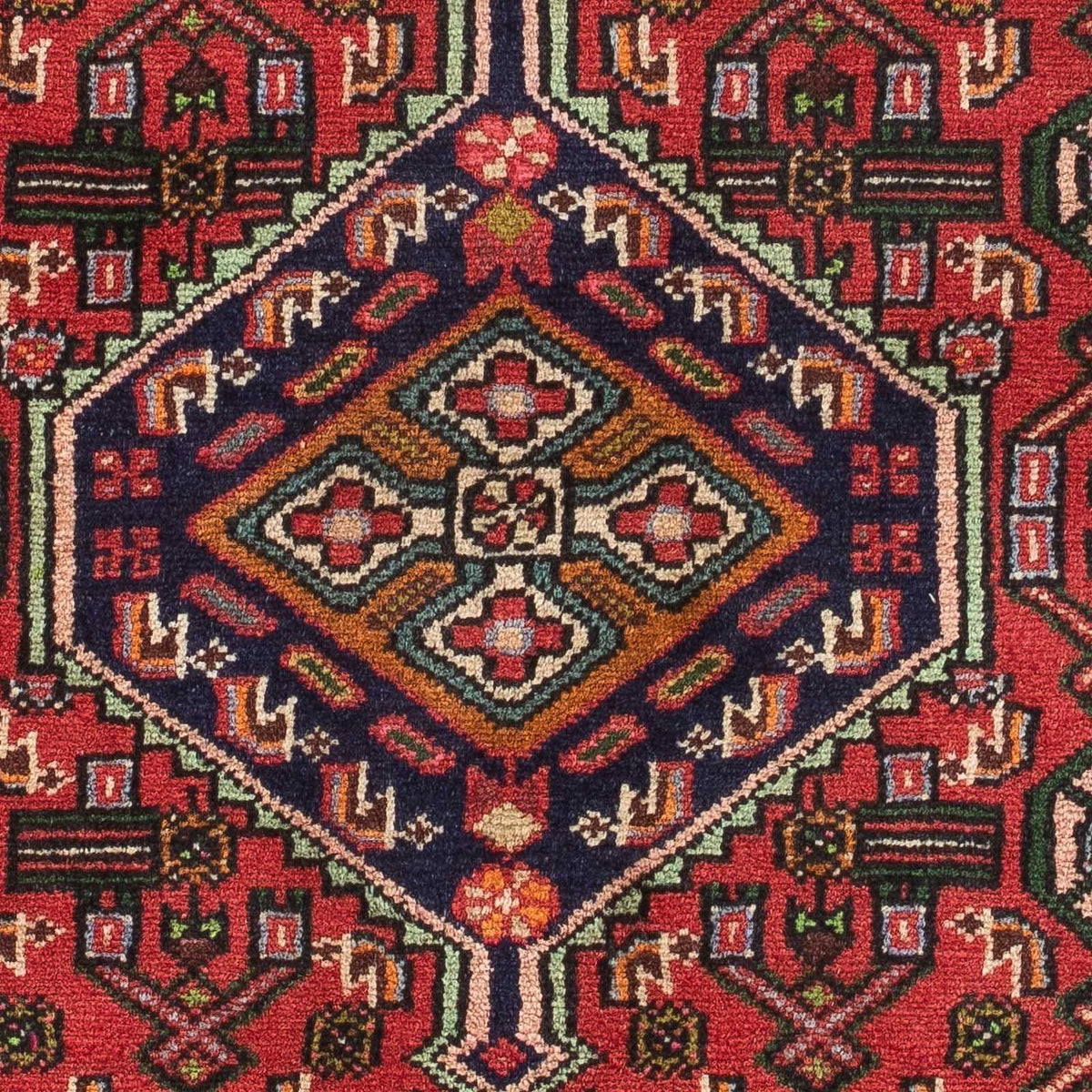 Tapis persan - Nomadic - 131 x 80 cm - rouge