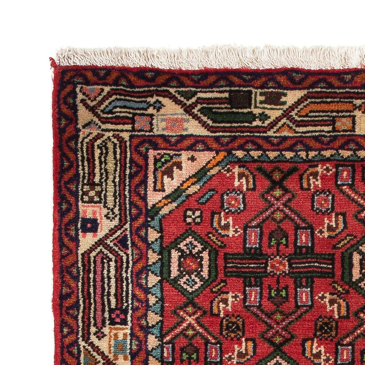 Tapis persan - Nomadic - 131 x 80 cm - rouge