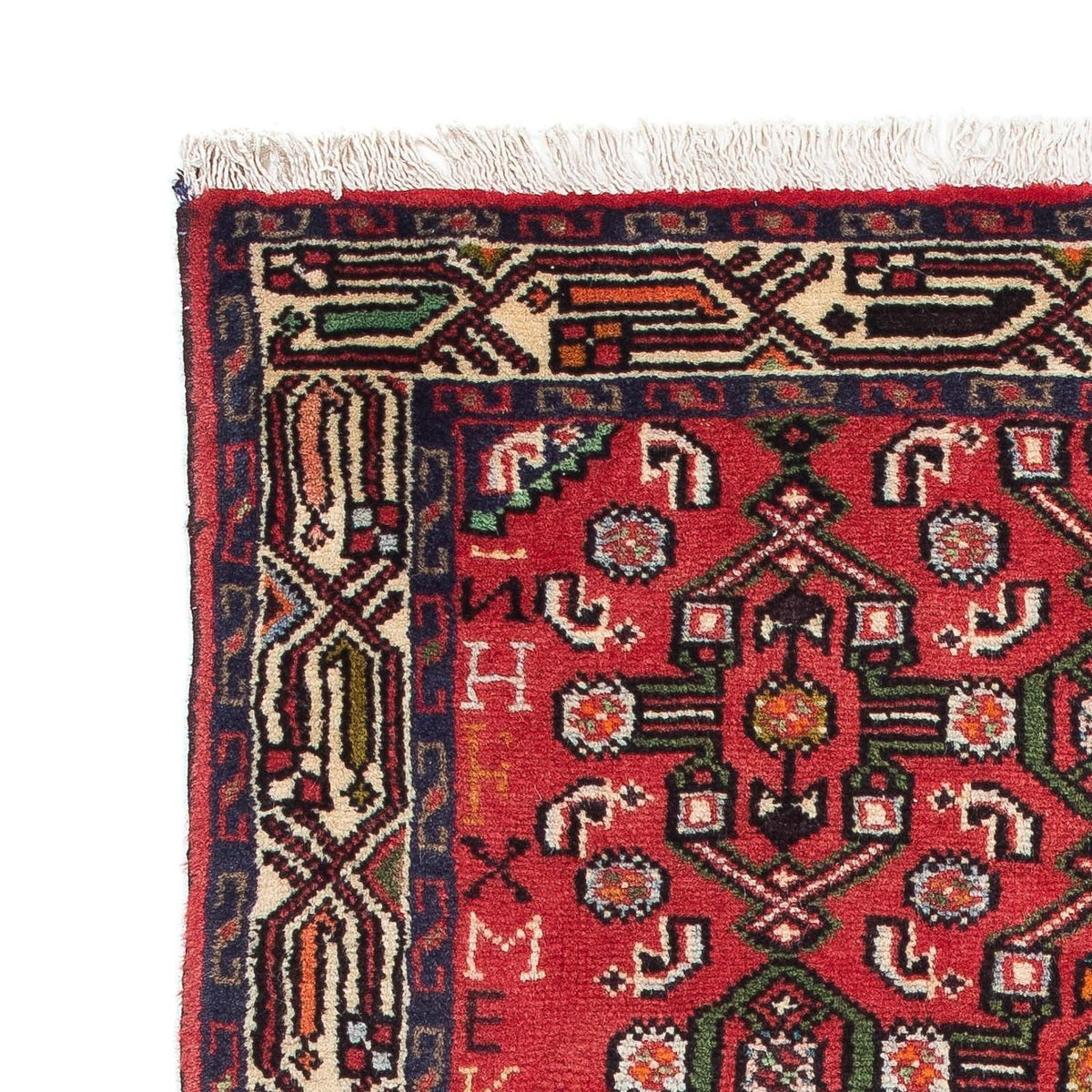 Tapis persan - Nomadic - 132 x 77 cm - rouge