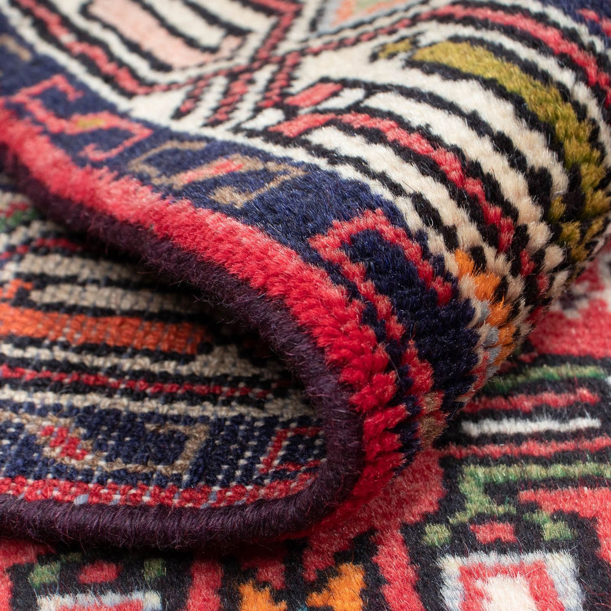 Tapis persan - Nomadic - 132 x 77 cm - rouge