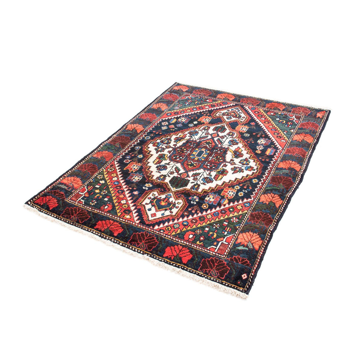 Tapis persan - Nomadic - 143 x 107 cm - bleu foncé