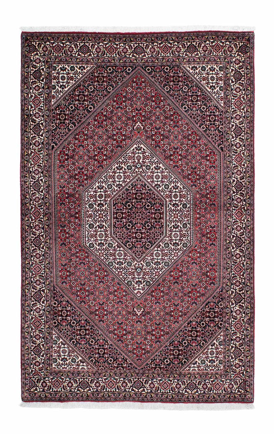 Tapis persan - Bidjar - 200 x 131 cm - rouge clair