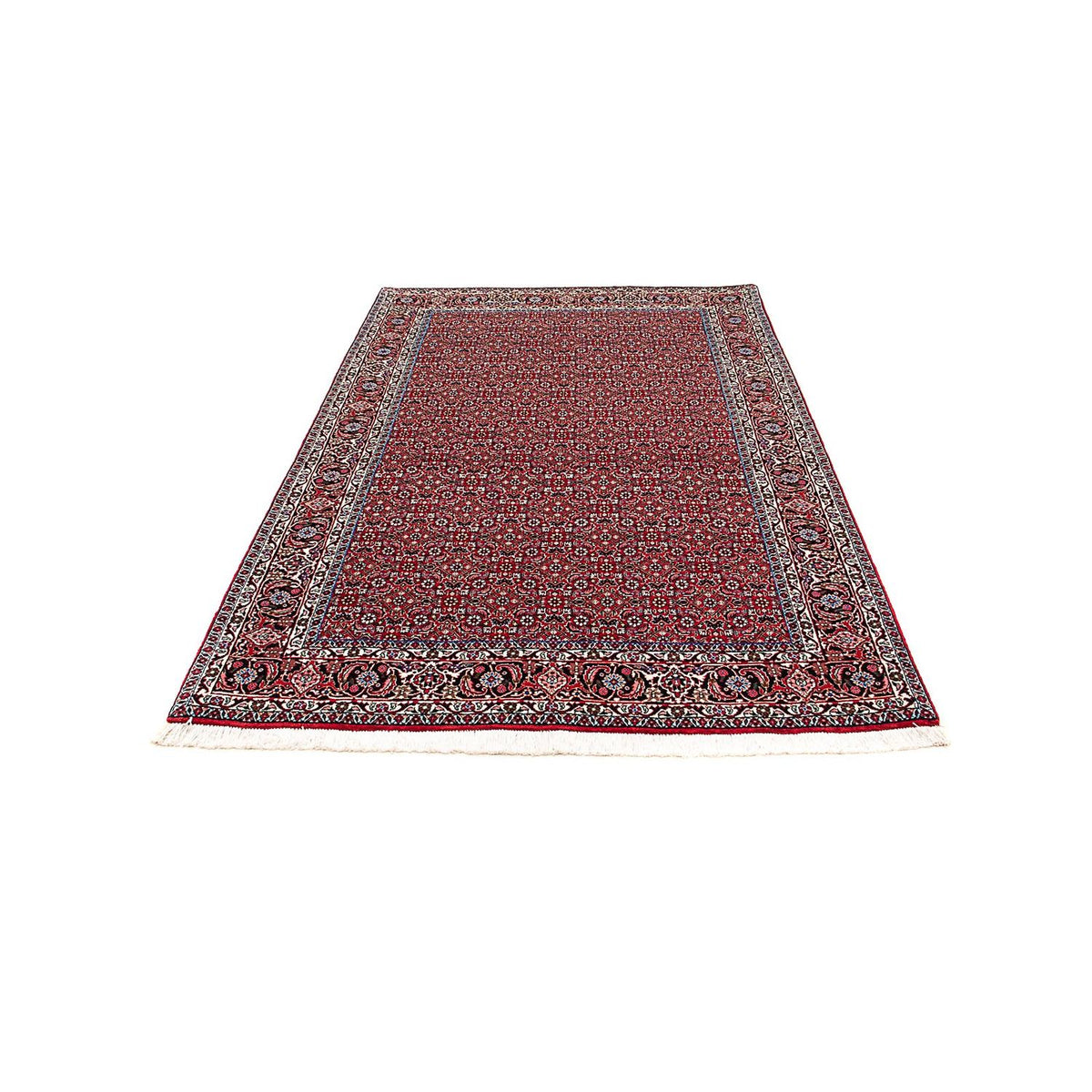 Tapis persan - Bidjar - 209 x 134 cm - rouge clair
