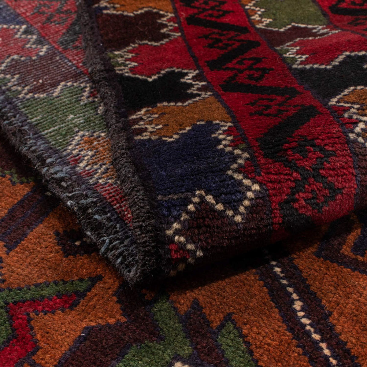 Tapis Belutsch - 196 x 111 cm - bleu foncé