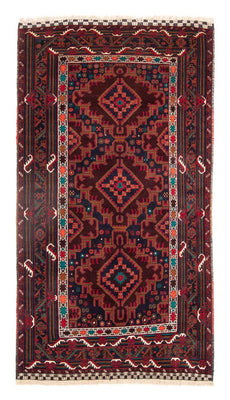 Tapis de couloir Tapis Belutsch - 197 x 105 cm - rouge foncé