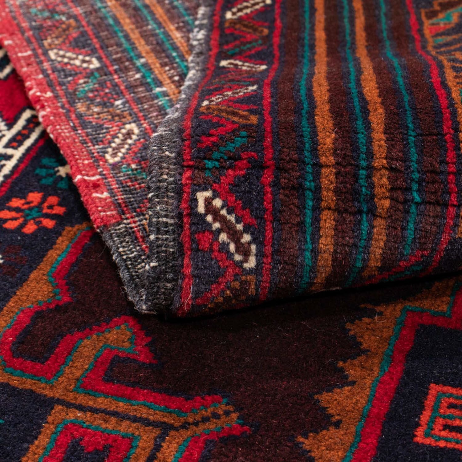 Tapis de couloir Tapis Belutsch - 197 x 105 cm - rouge foncé