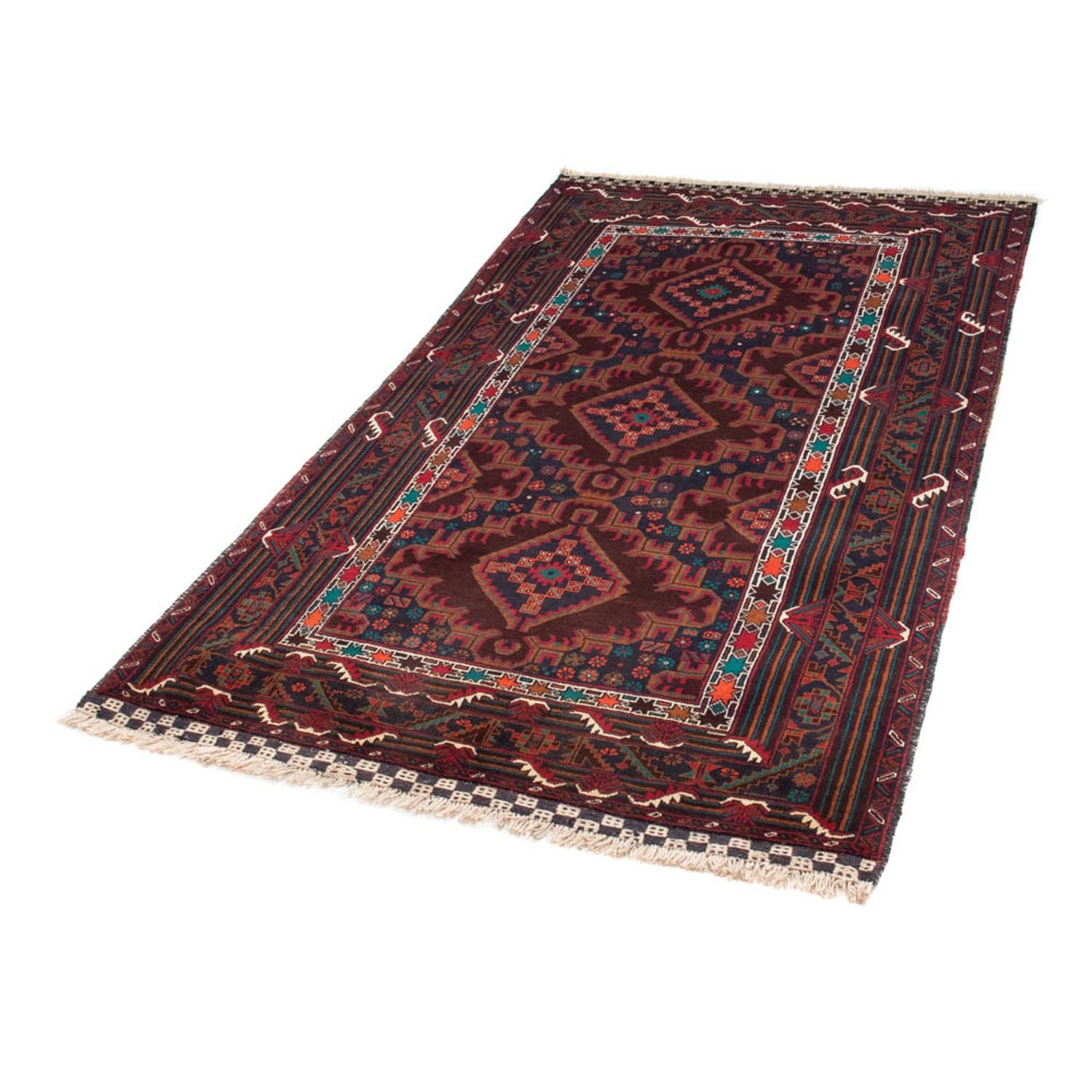 Tapis de couloir Tapis Belutsch - 197 x 105 cm - rouge foncé