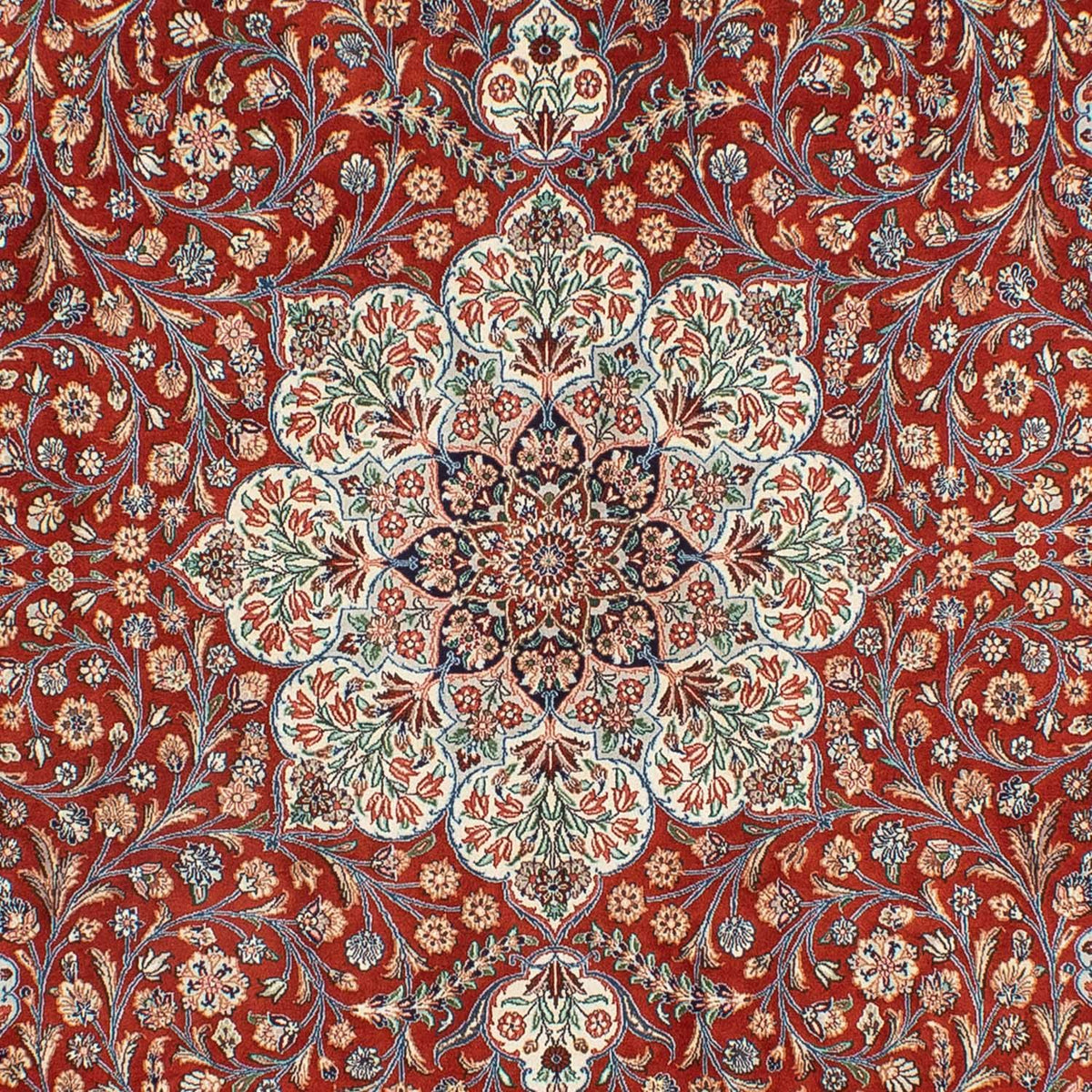 Tapis persan - Ghom - 274 x 209 cm - rouge