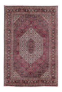 Tapis persan - Bidjar - 198 x 132 cm - rouge clair