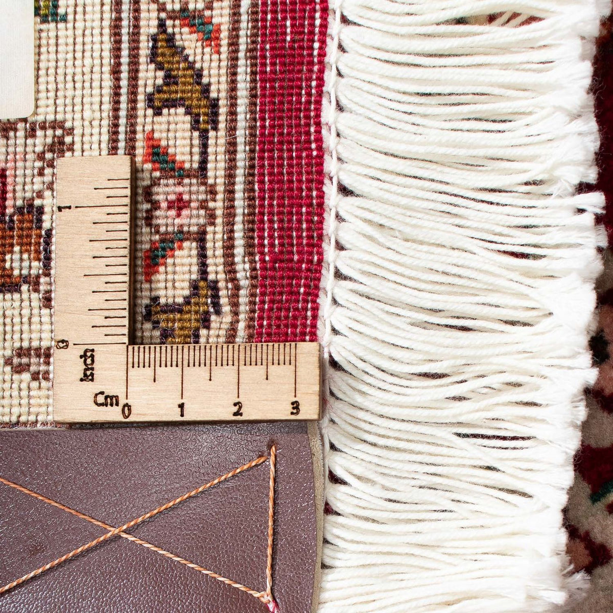 Tapis persan - Tabriz - Royal carré  - 300 x 297 cm - rouge foncé