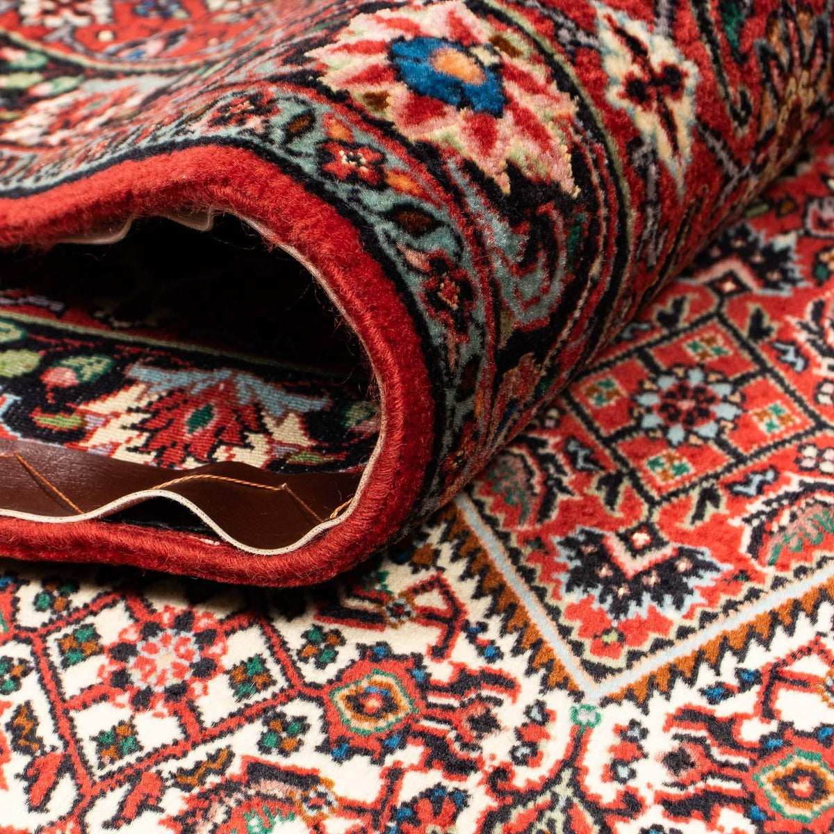 Tapis persan - Bidjar - 394 x 302 cm - rouge clair