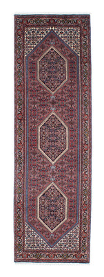 Tapis de couloir Tapis persan - Bidjar - 245 x 74 cm - rouge clair