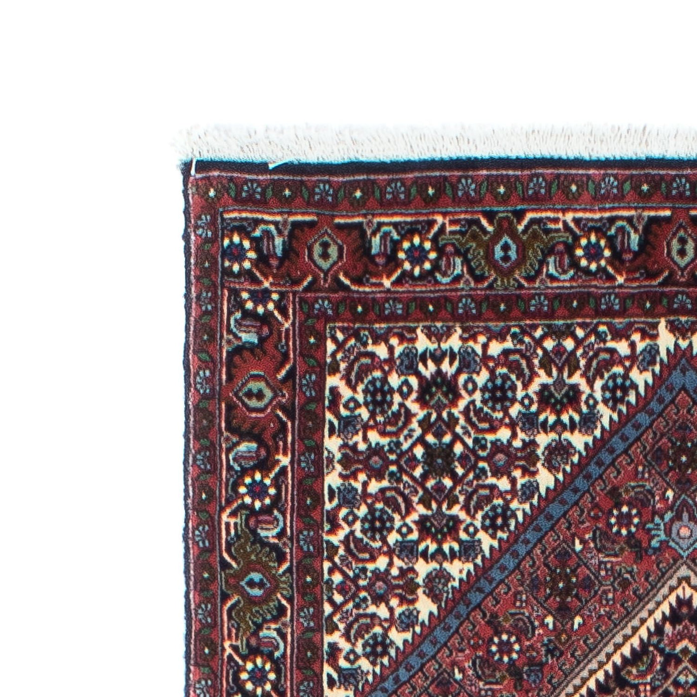 Tapis de couloir Tapis persan - Bidjar - 245 x 74 cm - rouge clair