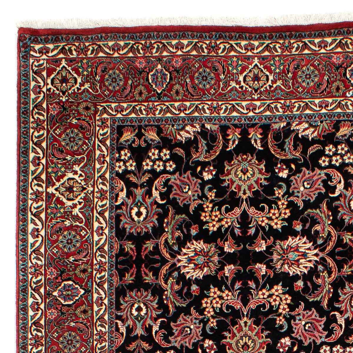 Tapis persan - Bidjar - 299 x 203 cm - bleu foncé