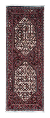 Tapis de couloir Tapis persan - Bidjar - 218 x 77 cm - bleu foncé