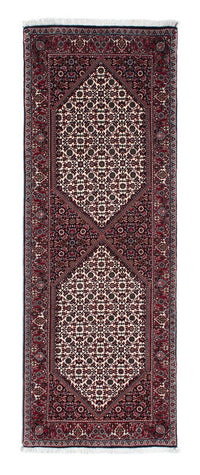 Tapis de couloir Tapis persan - Bidjar - 218 x 77 cm - bleu foncé