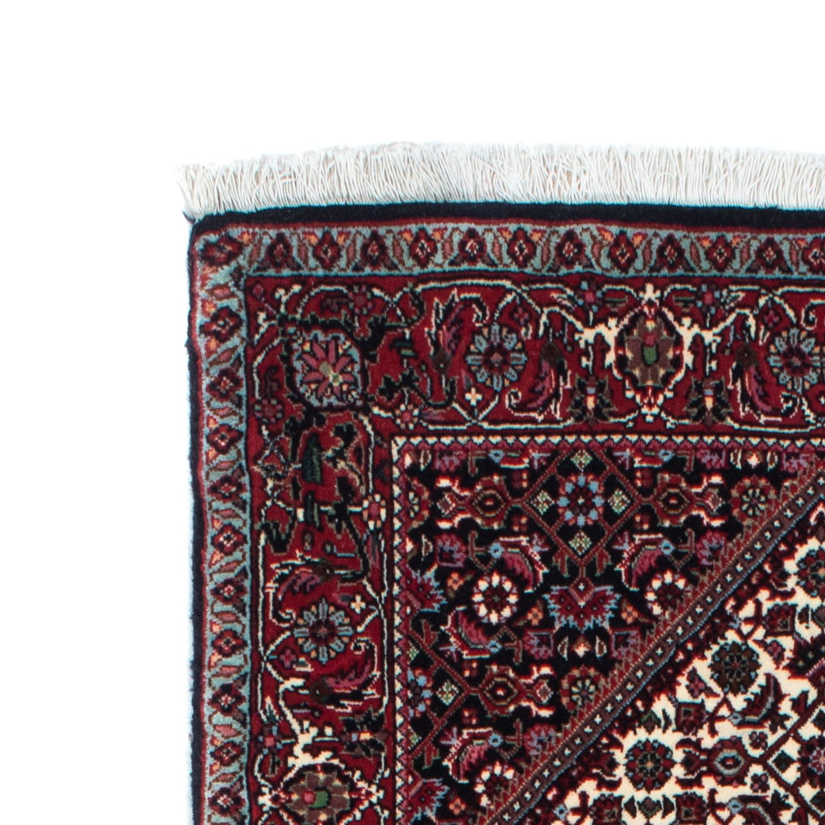 Tapis de couloir Tapis persan - Bidjar - 218 x 77 cm - bleu foncé