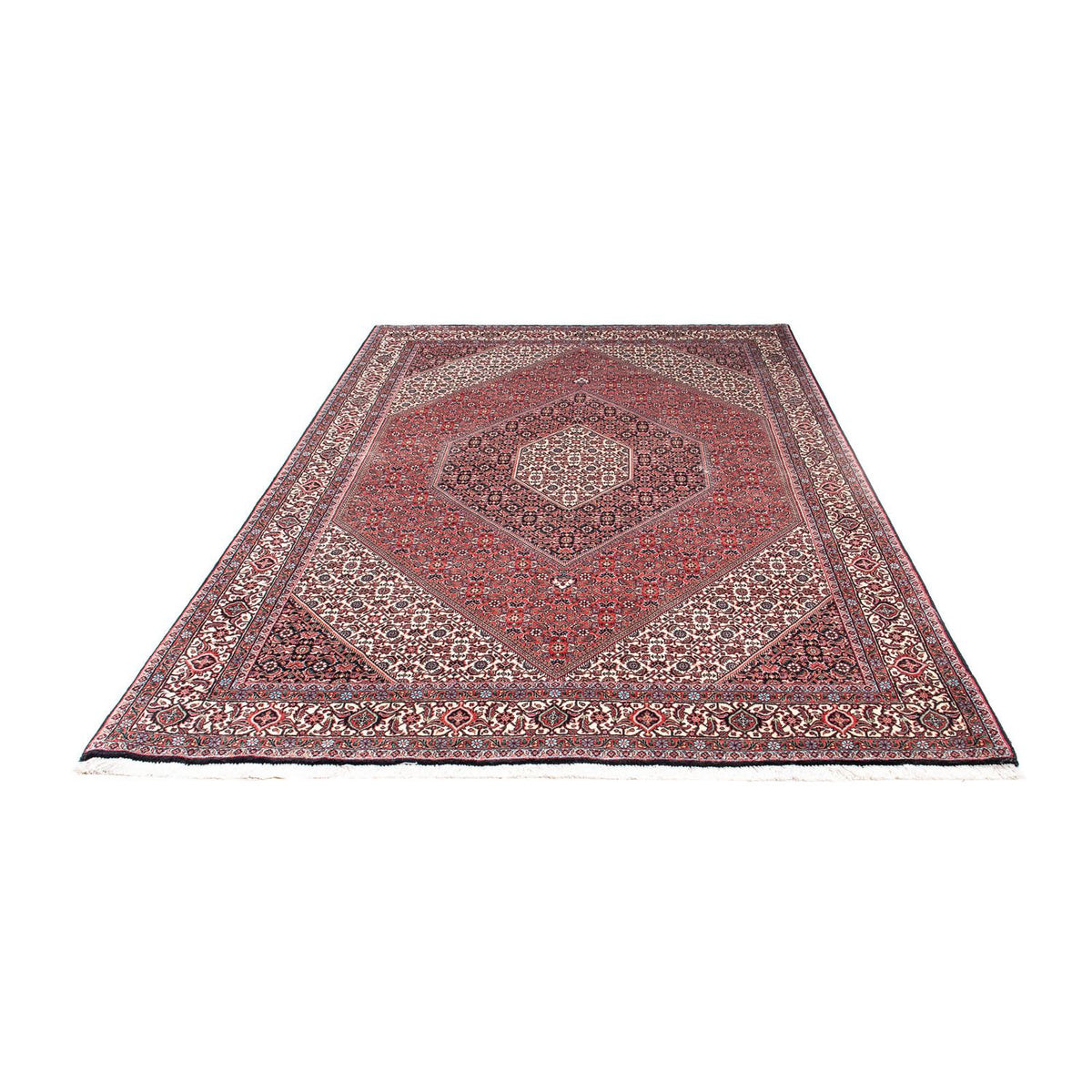 Tapis persan - Bidjar - 253 x 174 cm - rouge clair