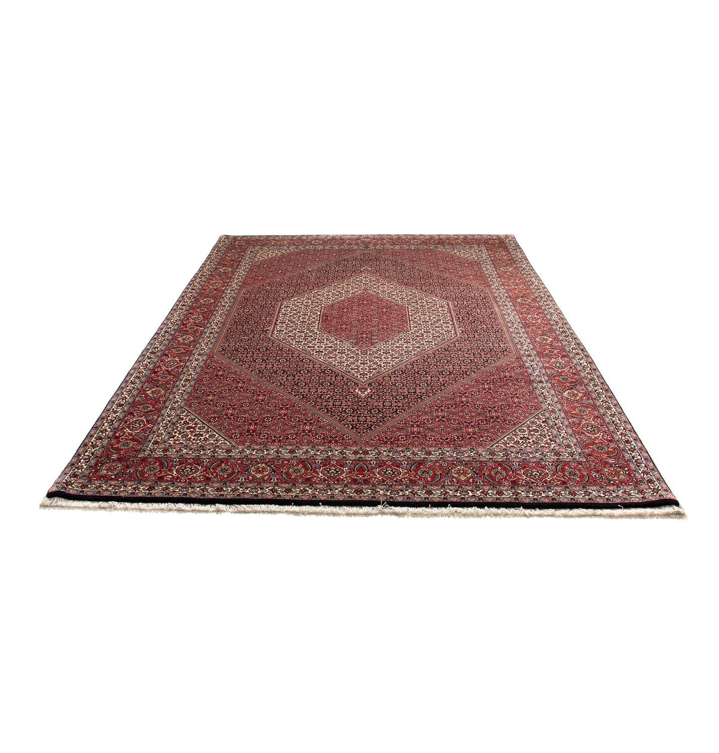Tapis persan - Bidjar - 293 x 203 cm - rouge clair