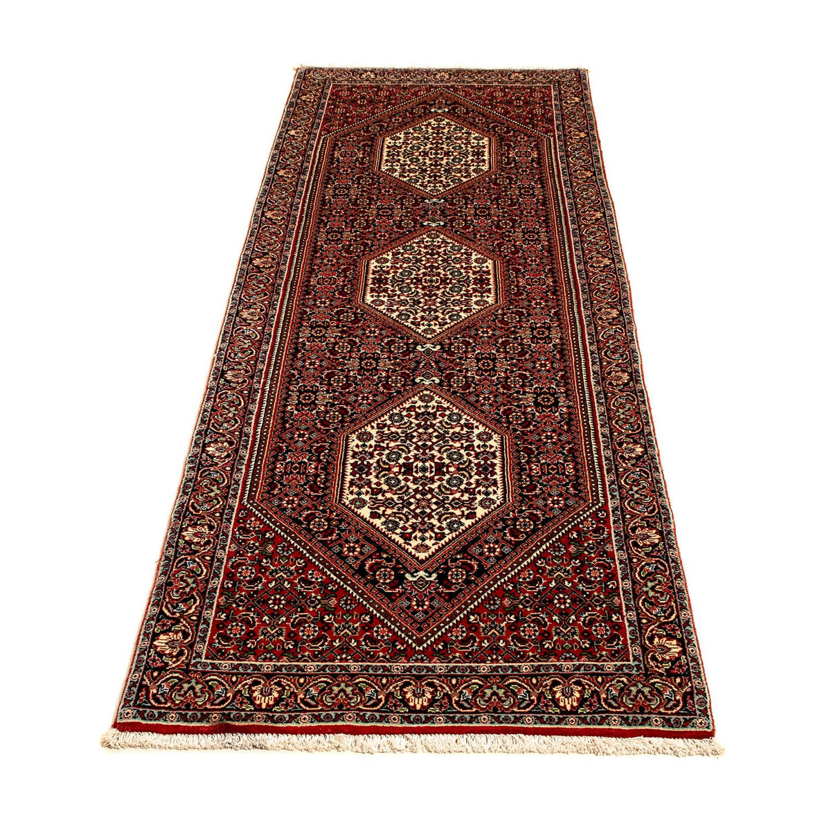 Tapis de couloir Tapis persan - Bidjar - 225 x 69 cm - multicolore