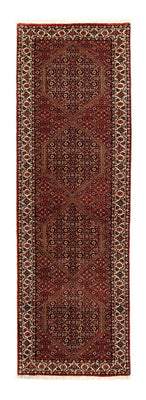 Tapis de couloir Tapis persan - Bidjar - 292 x 84 cm - rouge foncé