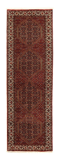 Tapis de couloir Tapis persan - Bidjar - 292 x 84 cm - rouge foncé