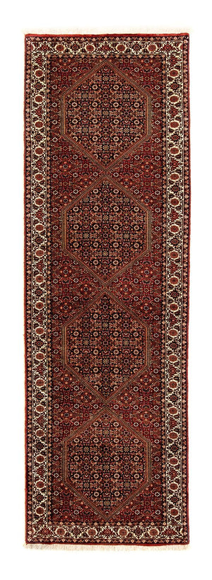 Tapis de couloir Tapis persan - Bidjar - 292 x 84 cm - rouge foncé