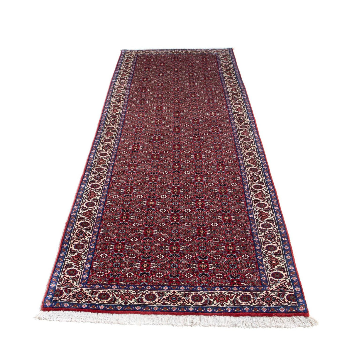 Tapis de couloir Tapis persan - Bidjar - 295 x 86 cm - rouille