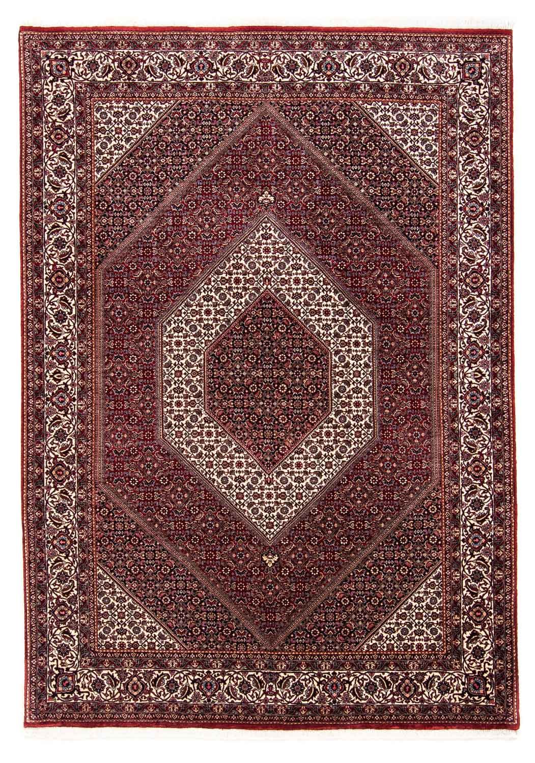 Tapis persan - Bidjar - 238 x 171 cm - rouge foncé