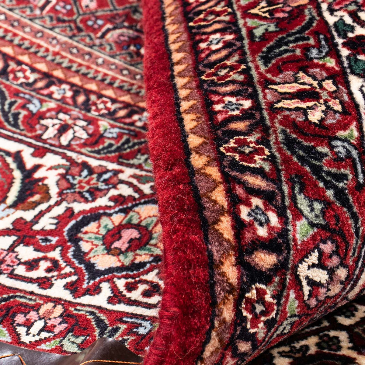 Tapis persan - Bidjar - 238 x 171 cm - rouge foncé