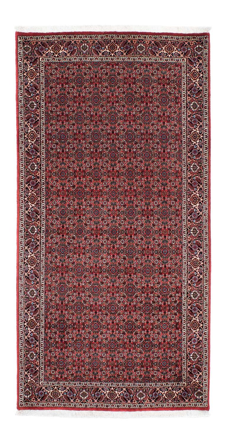 Tapis de couloir Tapis persan - Bidjar - 204 x 99 cm - rouge