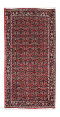 Tapis de couloir Tapis persan - Bidjar - 204 x 99 cm - rouge