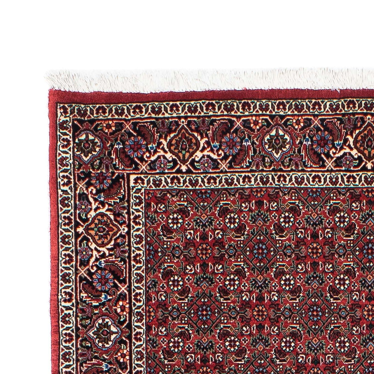 Tapis de couloir Tapis persan - Bidjar - 204 x 99 cm - rouge