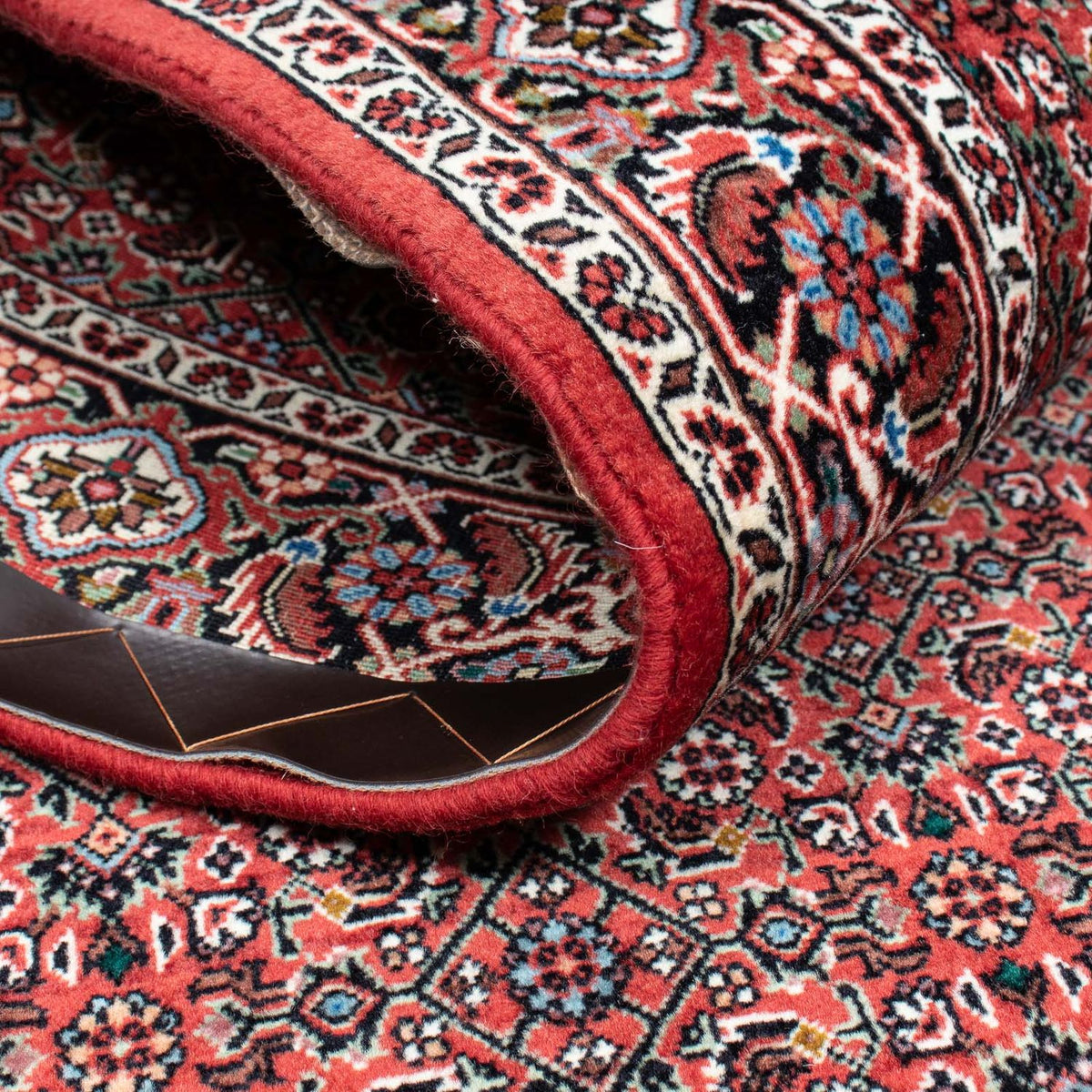 Tapis de couloir Tapis persan - Bidjar - 204 x 99 cm - rouge