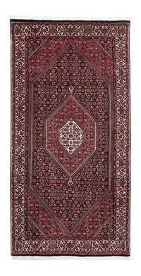 Tapis de couloir Tapis persan - Bidjar - 203 x 100 cm - bleu foncé