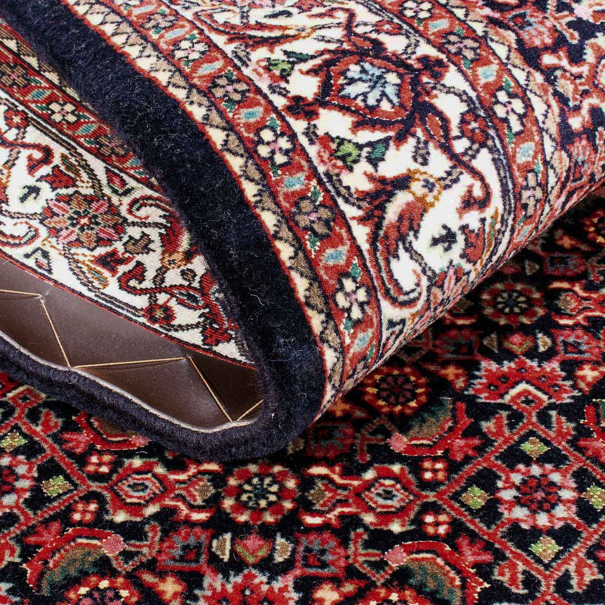 Tapis persan - Bidjar - 170 x 108 cm - bleu foncé