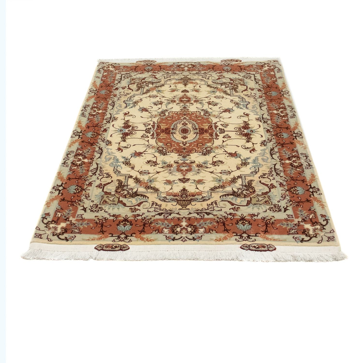 Tapis persan - Tabriz - Royal - 151 x 103 cm - beige