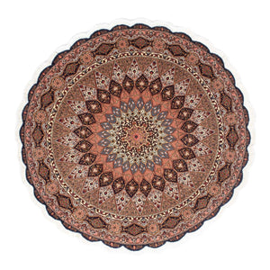 Tapis persan - Tabriz - Royal ronde  - 150 x 150 cm - marron