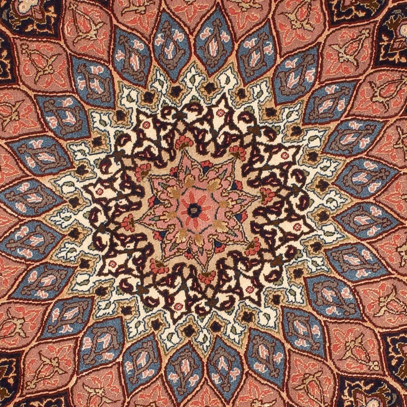 Tapis persan - Tabriz - Royal ronde  - 150 x 150 cm - marron