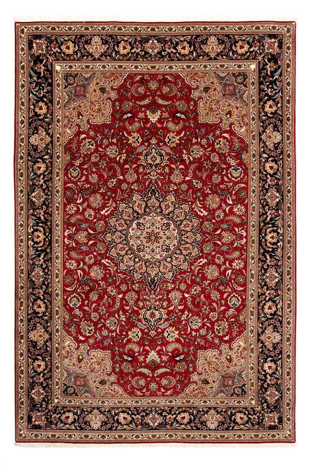 Tapis persan - Tabriz - Royal - 308 x 205 cm - rouge foncé