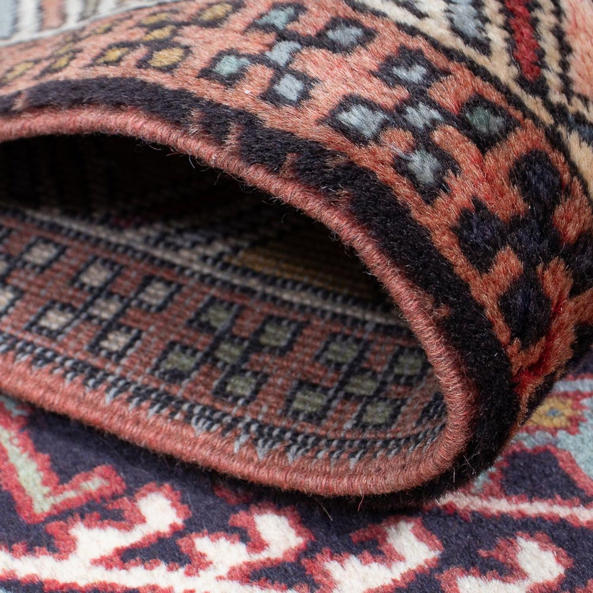 Tapis de couloir Tapis persan - Nomadic - 298 x 70 cm - marron clair