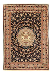Tapis persan - Tabriz - Royal - 338 x 248 cm - bleu foncé